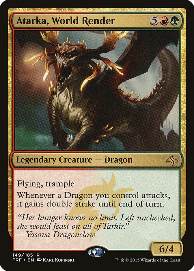 Atarka, World Render (Promo Pack) [Fate Reforged Promos] | Gate City Games LLC