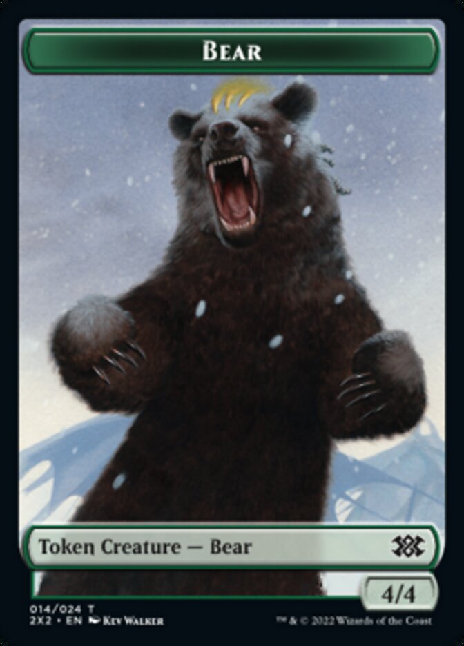 Bear // Vampire Double-Sided Token [Double Masters 2022 Tokens] | Gate City Games LLC