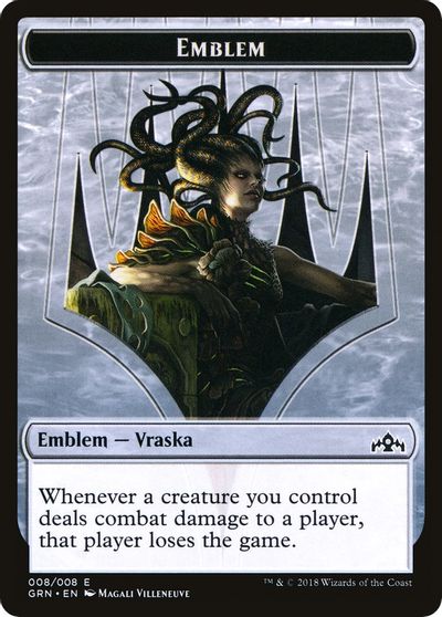 Vraska Emblem // Human Double-Sided Token [Challenger Decks 2020 Tokens] | Gate City Games LLC