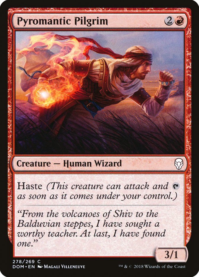 Pyromantic Pilgrim [Dominaria] | Gate City Games LLC