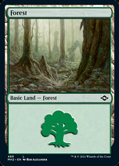 Forest (489) (Foil Etched) [Modern Horizons 2] | Gate City Games LLC