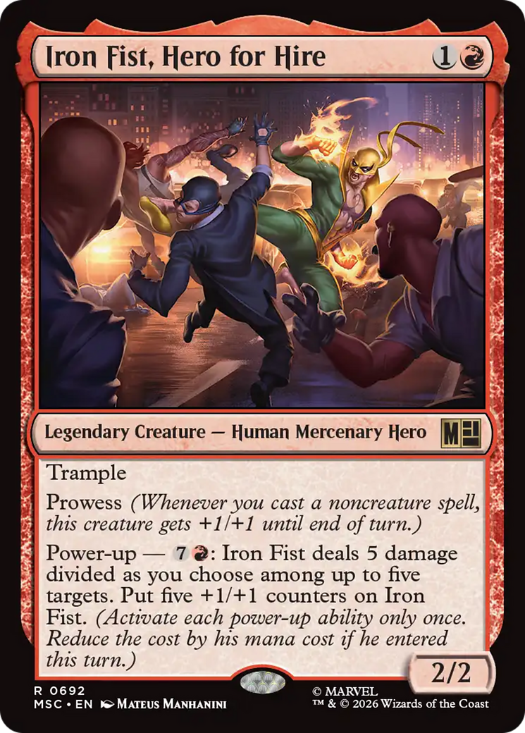 Iron Fist, Hero for Hire [Marvel Super Heroes Commander] | Gate City Games LLC