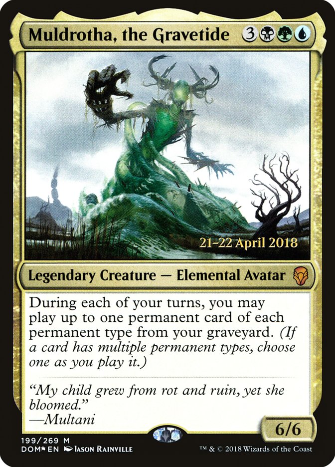 Muldrotha, the Gravetide [Dominaria Prerelease Promos] | Gate City Games LLC