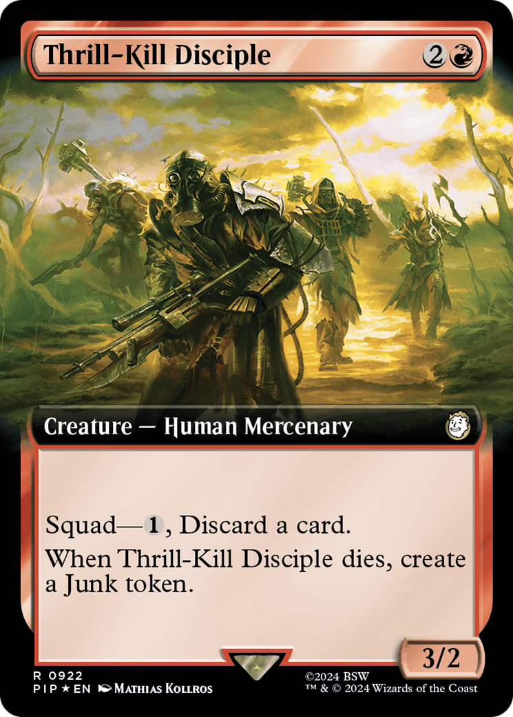 Thrill-Kill Disciple (Extended Art) (Surge Foil) [Fallout] | Gate City Games LLC