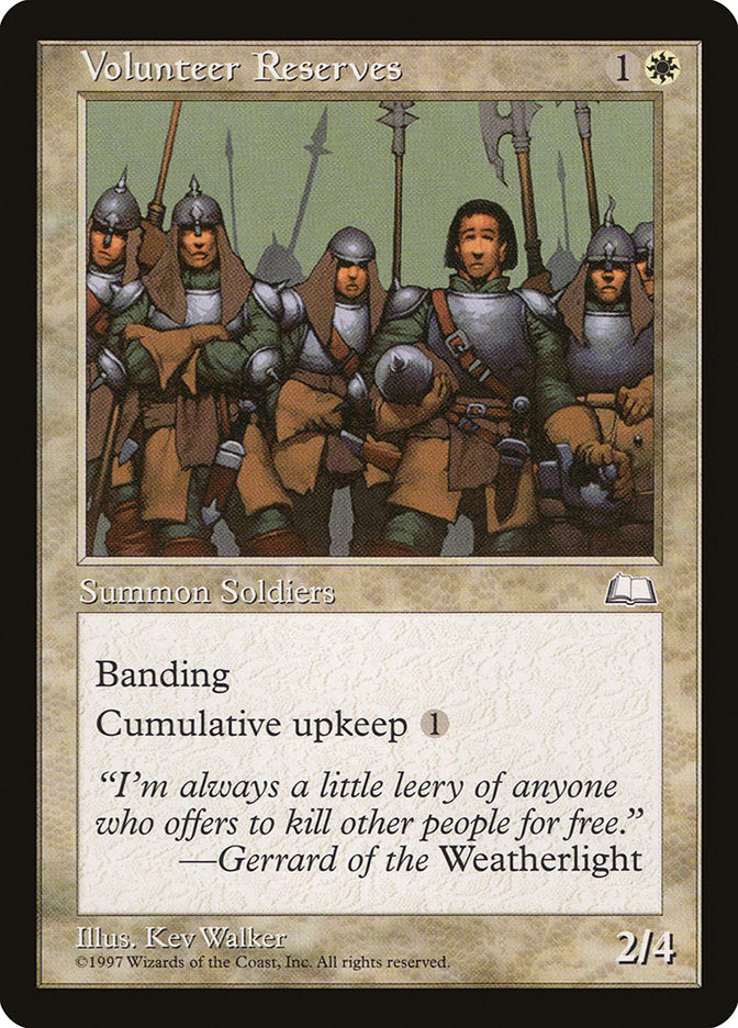 Volunteer Reserves [Weatherlight] | Gate City Games LLC
