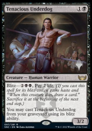 Tenacious Underdog (Promo Pack) [Streets of New Capenna Promos] | Gate City Games LLC