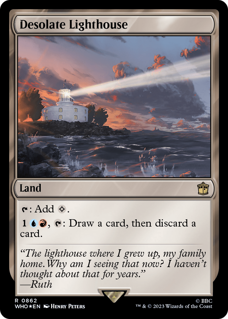 Desolate Lighthouse (Surge Foil) [Doctor Who] | Gate City Games LLC