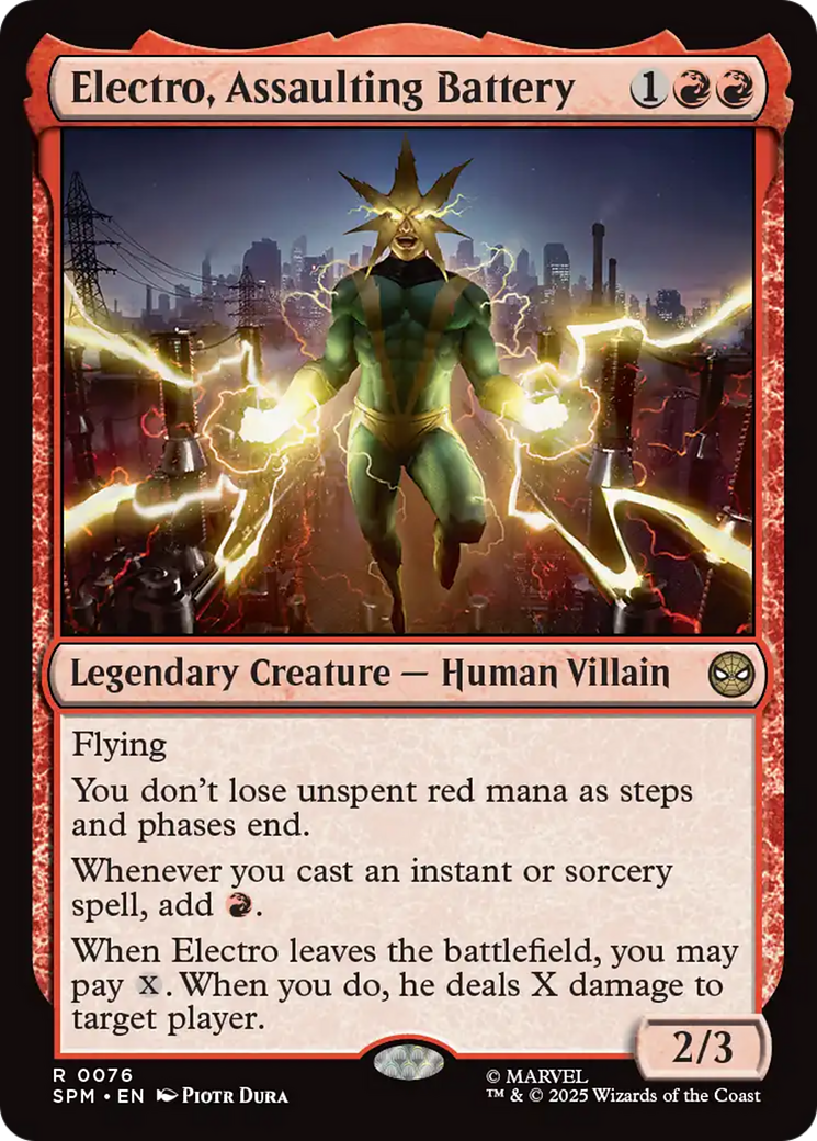 Electro, Assaulting Battery [Marvel's Spider-Man] | Gate City Games LLC