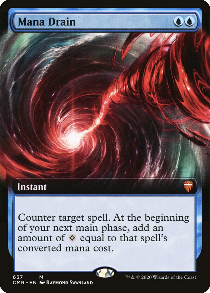 Mana Drain (Extended Art) [Commander Legends] | Gate City Games LLC