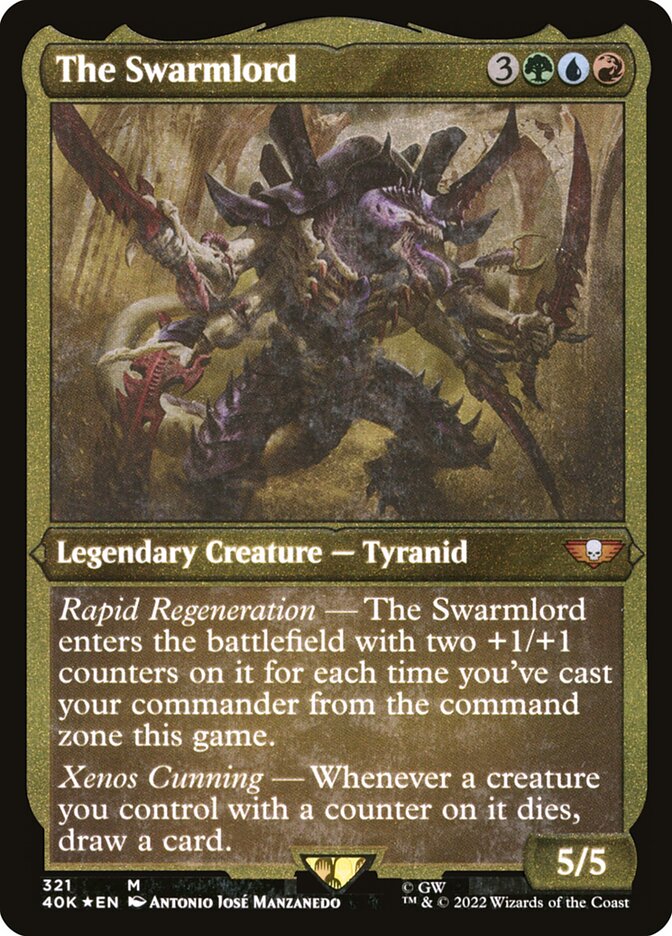 The Swarmlord (Display Commander) (Surge Foil) [Warhammer 40,000] | Gate City Games LLC