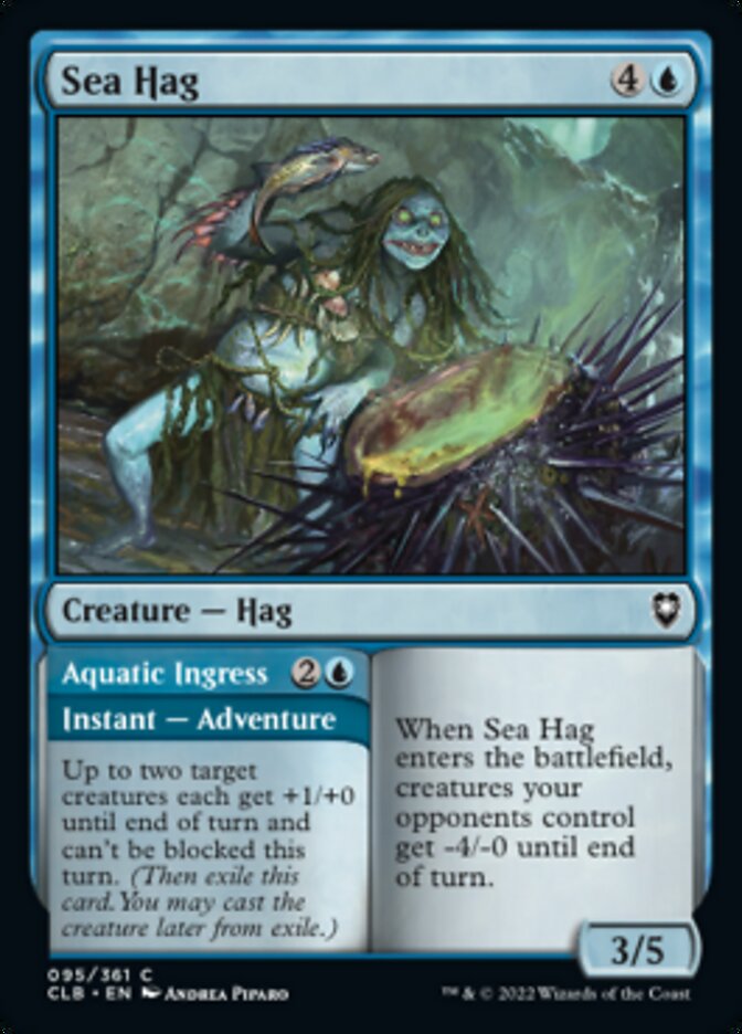 Sea Hag // Aquatic Ingress [Commander Legends: Battle for Baldur's Gate] | Gate City Games LLC