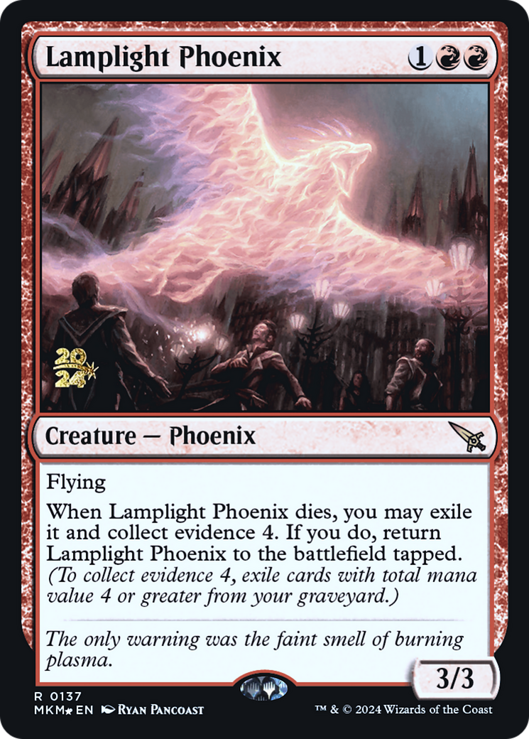 Lamplight Phoenix [Murders at Karlov Manor Prerelease Promos] | Gate City Games LLC