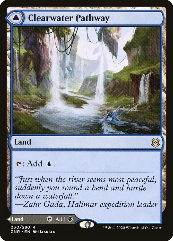 Clearwater Pathway // Murkwater Pathway [Zendikar Rising] | Gate City Games LLC