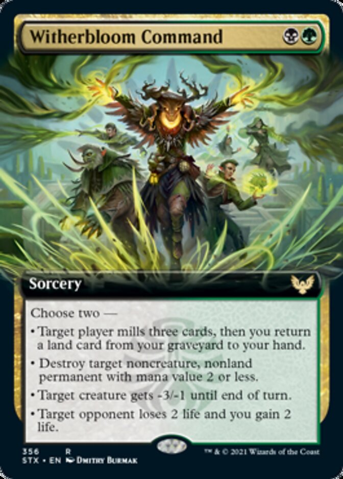 Witherbloom Command (Extended Art) [Strixhaven: School of Mages] | Gate City Games LLC