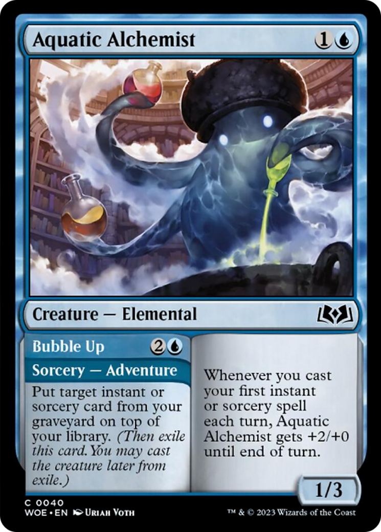 Aquatic Alchemist // Bubble Up [Wilds of Eldraine] | Gate City Games LLC