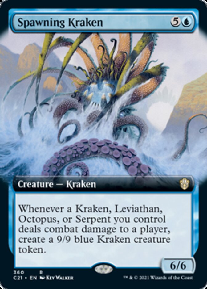 Spawning Kraken (Extended Art) [Commander 2021] | Gate City Games LLC
