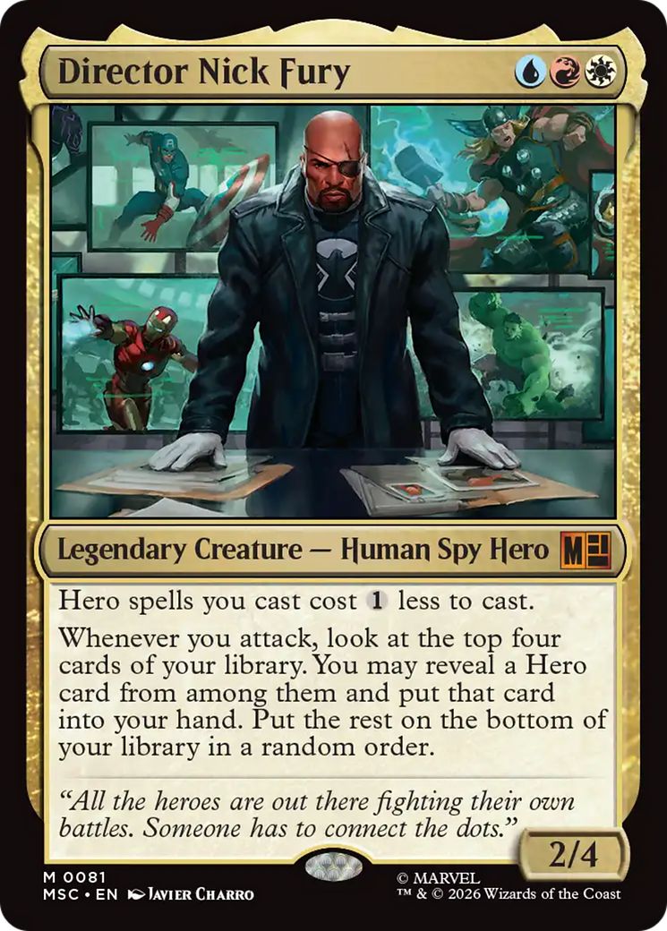 Director Nick Fury (Surge Foil) [Marvel Super Heroes Commander] | Gate City Games LLC