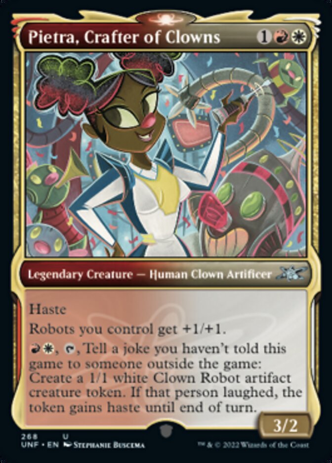 Pietra, Crafter of Clowns (Showcase) [Unfinity] | Gate City Games LLC
