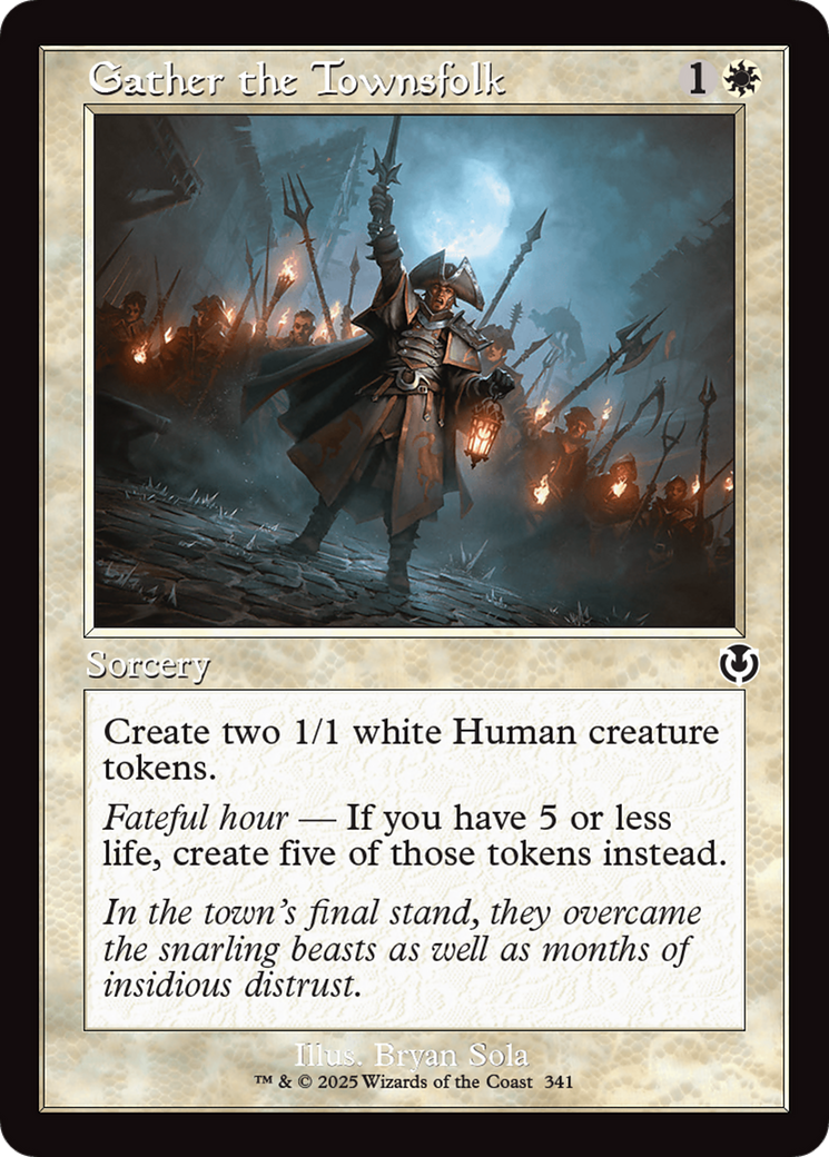 Gather the Townsfolk (Retro Frame) [Innistrad Remastered] | Gate City Games LLC