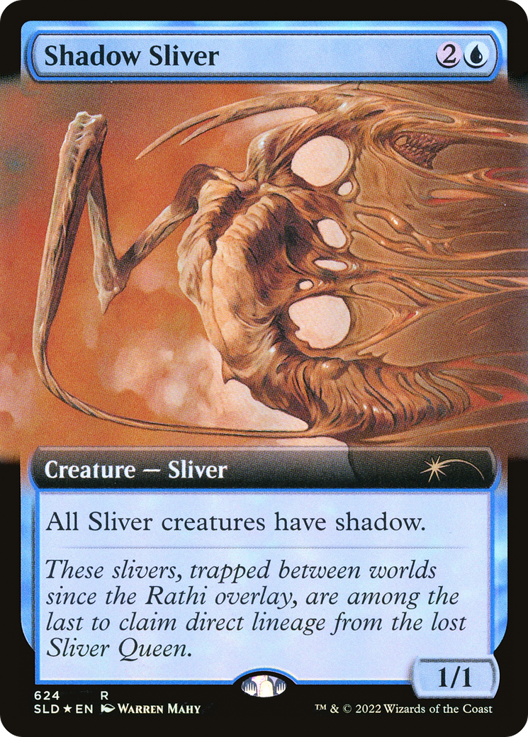 Shadow Sliver (Extended Art) [Secret Lair Drop Promos] | Gate City Games LLC