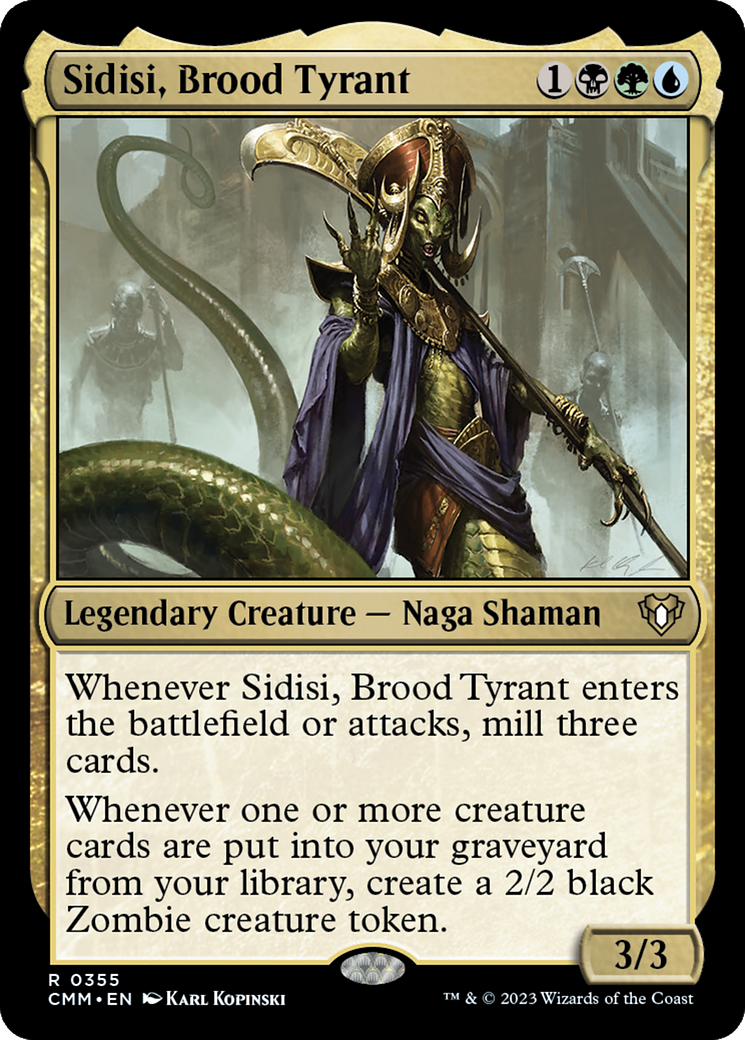 Sidisi, Brood Tyrant [Commander Masters] | Gate City Games LLC