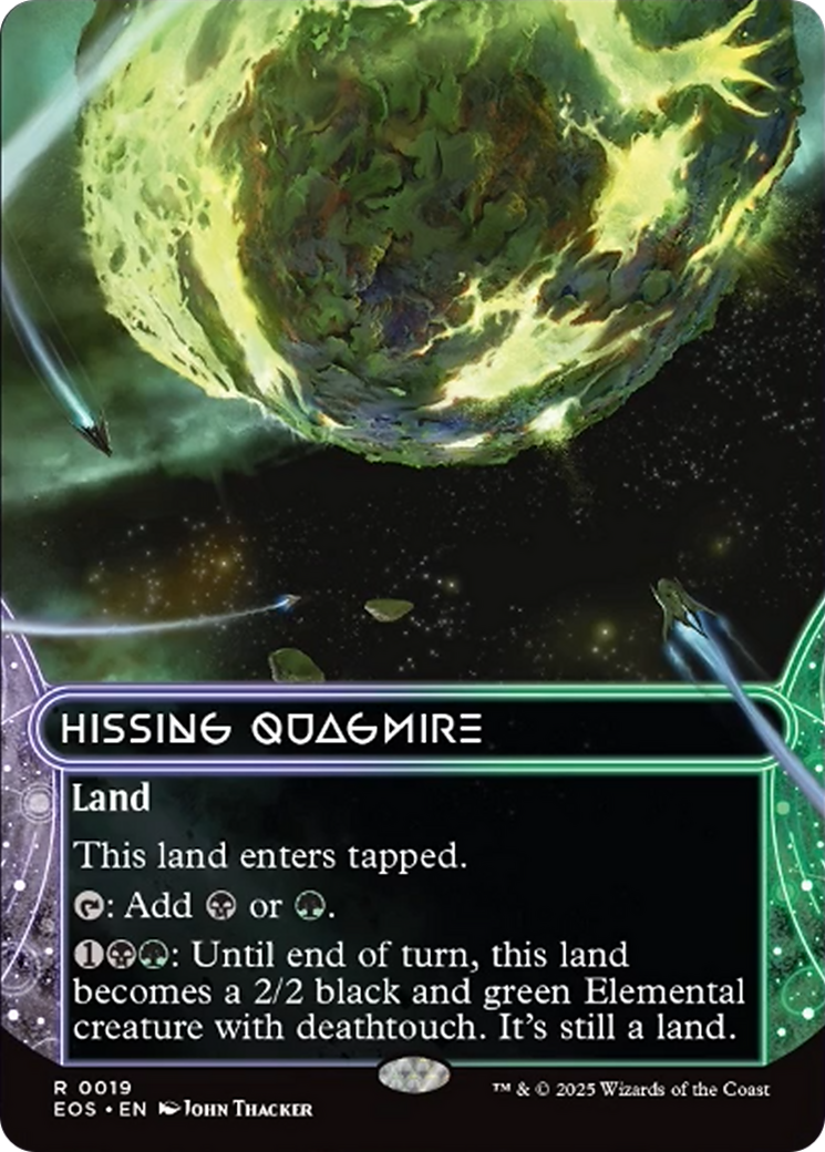 Hissing Quagmire (0019) (Borderless) [Edge of Eternities: Stellar Sights] | Gate City Games LLC