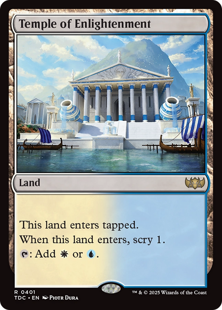 Temple of Enlightenment [Tarkir: Dragonstorm Commander] | Gate City Games LLC
