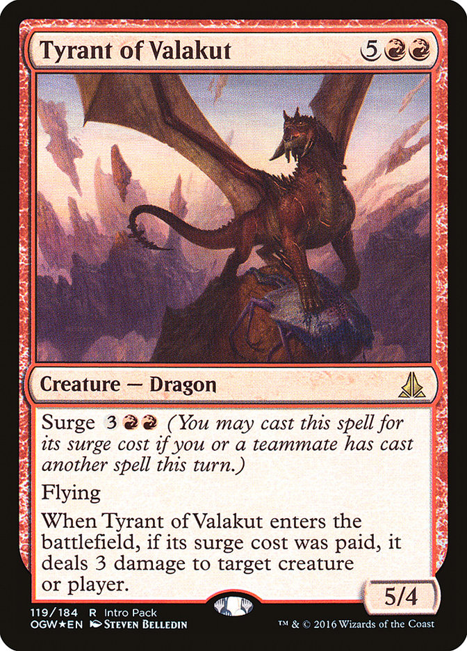 Tyrant of Valakut (Intro Pack) [Oath of the Gatewatch Promos] | Gate City Games LLC