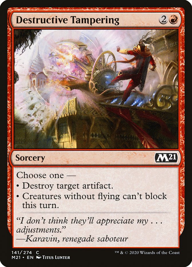 Destructive Tampering [Core Set 2021] | Gate City Games LLC