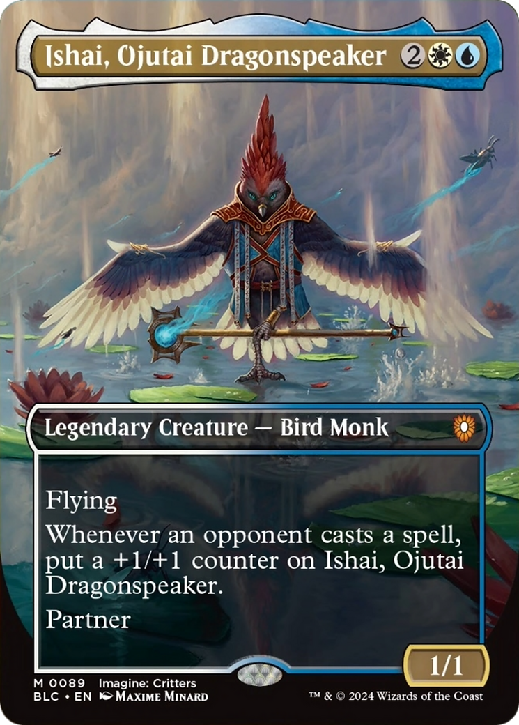 Ishai, Ojutai Dragonspeaker (Borderless) [Bloomburrow Commander] | Gate City Games LLC