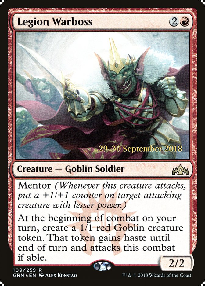 Legion Warboss [Guilds of Ravnica Prerelease Promos] | Gate City Games LLC