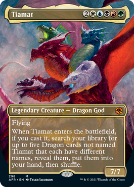 Tiamat (Borderless Alternate Art) [Dungeons & Dragons: Adventures in the Forgotten Realms] | Gate City Games LLC