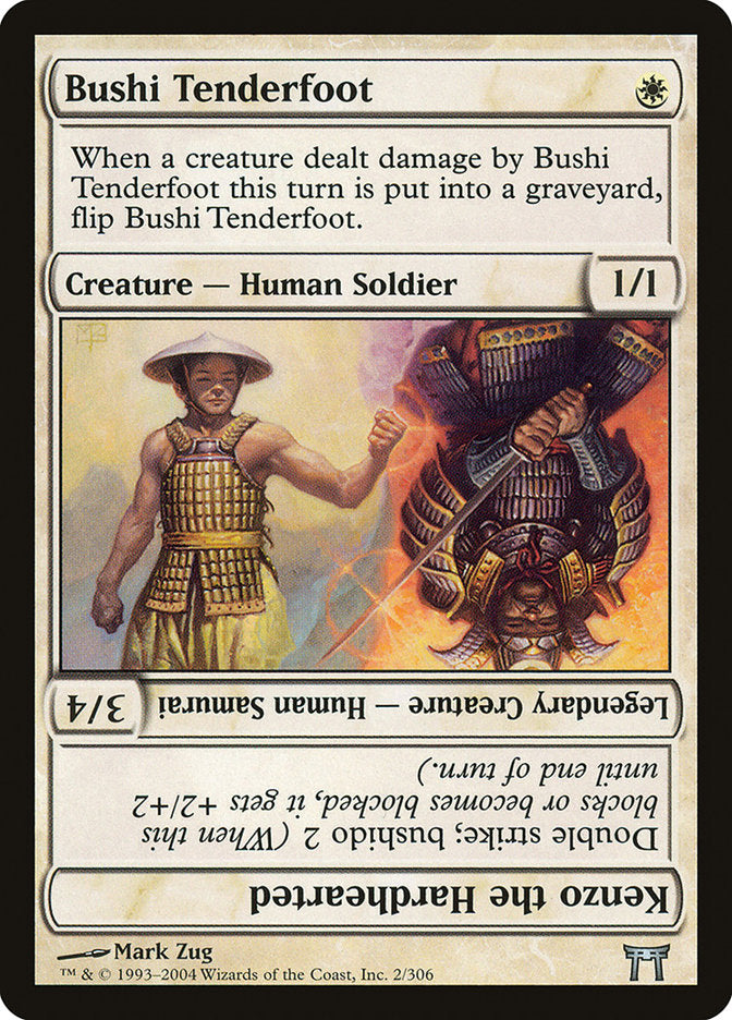 Bushi Tenderfoot // Kenzo the Hardhearted [Champions of Kamigawa] | Gate City Games LLC