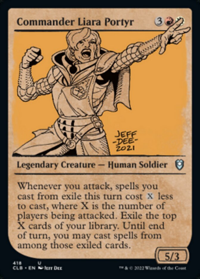Commander Liara Portyr (Showcase) [Commander Legends: Battle for Baldur's Gate] | Gate City Games LLC