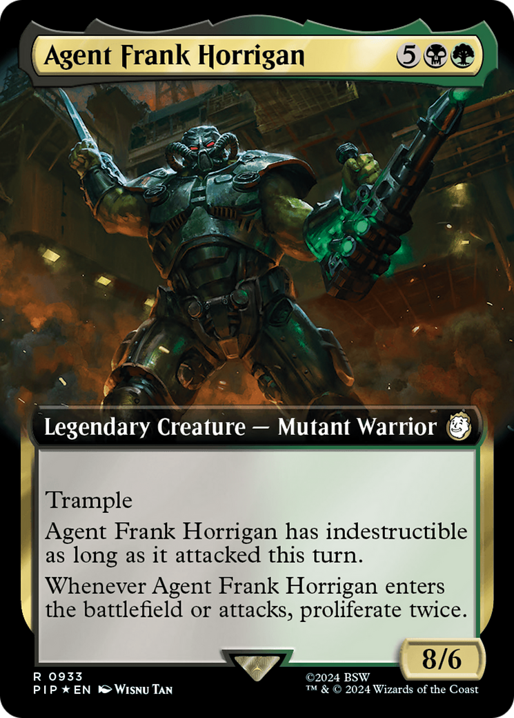 Agent Frank Horrigan (Extended Art) (Surge Foil) [Fallout] | Gate City Games LLC