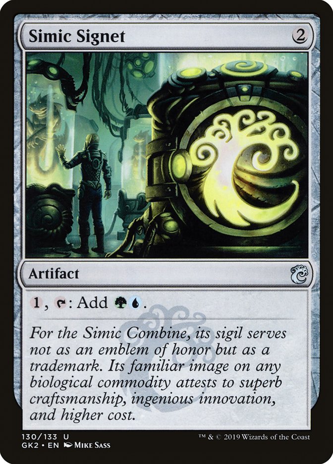 Simic Signet [Ravnica Allegiance Guild Kit] | Gate City Games LLC