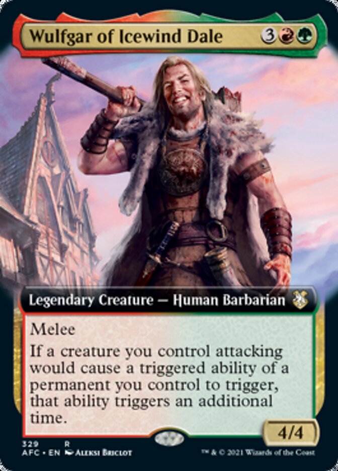 Wulfgar of Icewind Dale (Extended Art) [Dungeons & Dragons: Adventures in the Forgotten Realms Commander] | Gate City Games LLC