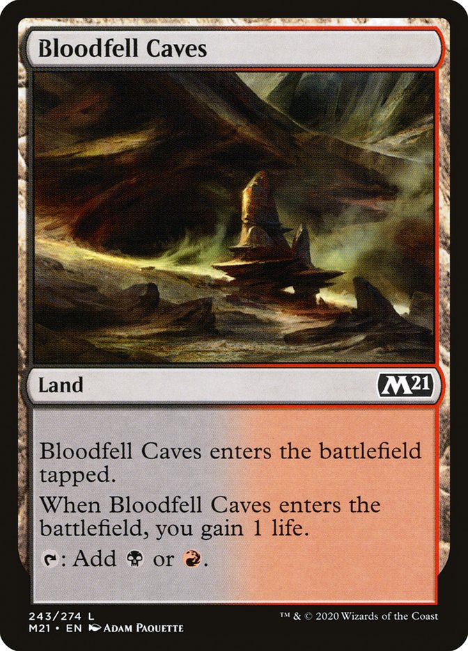 Bloodfell Caves [Core Set 2021] | Gate City Games LLC