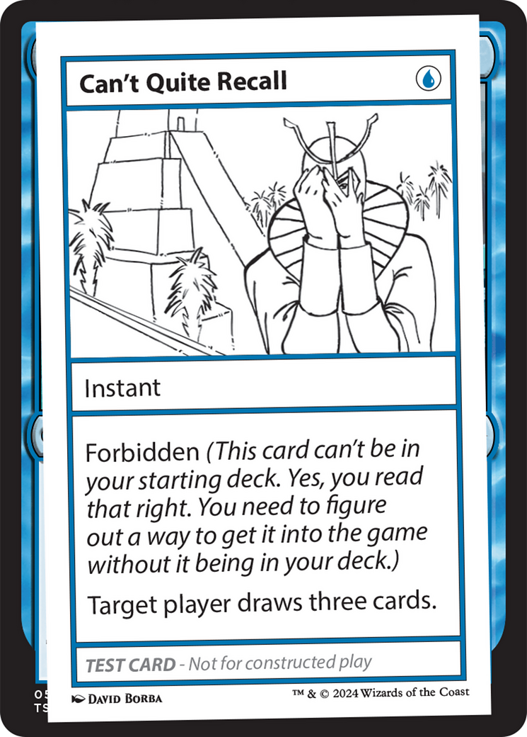 Can't Quite Recall [Mystery Booster 2 Playtest Cards] | Gate City Games LLC
