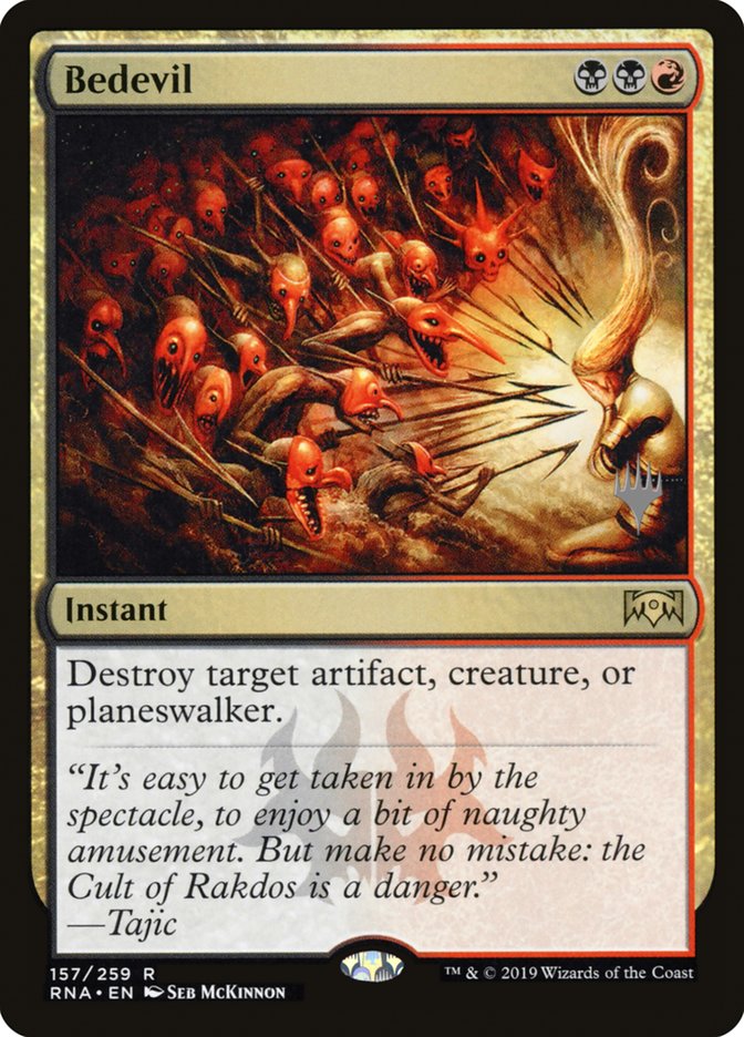 Bedevil (Promo Pack) [Ravnica Allegiance Promos] | Gate City Games LLC