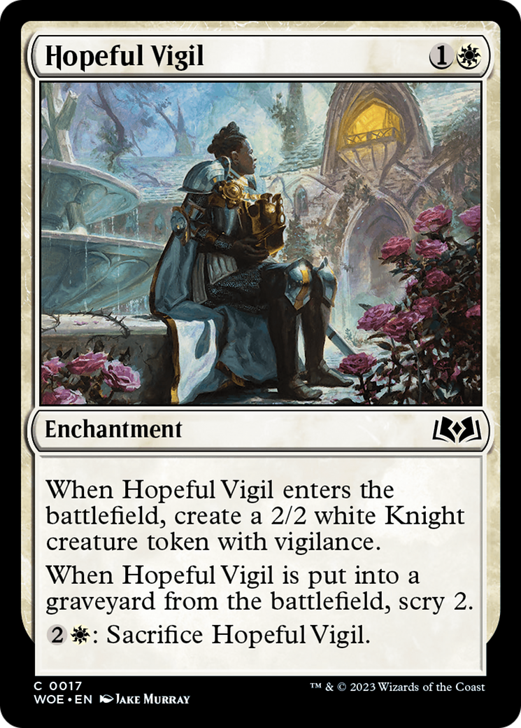 Hopeful Vigil [Wilds of Eldraine] | Gate City Games LLC