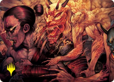 Gift of Wrath Art Card (Gold-Stamped Signature) [Kamigawa: Neon Dynasty Art Series] | Gate City Games LLC