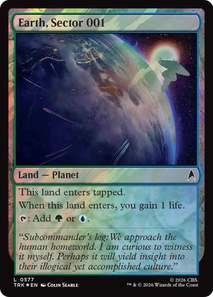 Earth, Sector 001 (Surge Foil) [Star Trek] | Gate City Games LLC