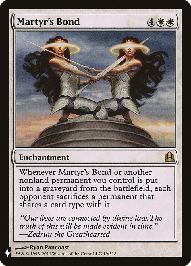 Martyr's Bond [The List] | Gate City Games LLC