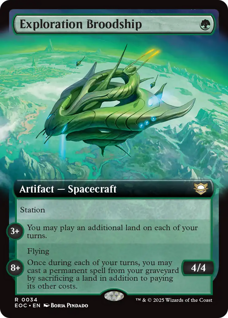 Exploration Broodship (Extended Art) [Edge of Eternities Commander] | Gate City Games LLC