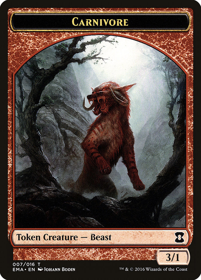 Carnivore Token [Eternal Masters Tokens] | Gate City Games LLC
