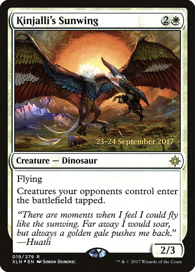 Kinjalli's Sunwing [Ixalan Prerelease Promos] | Gate City Games LLC