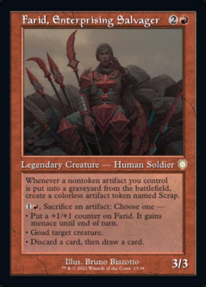Farid, Enterprising Salvager (Retro) [The Brothers' War Commander] | Gate City Games LLC