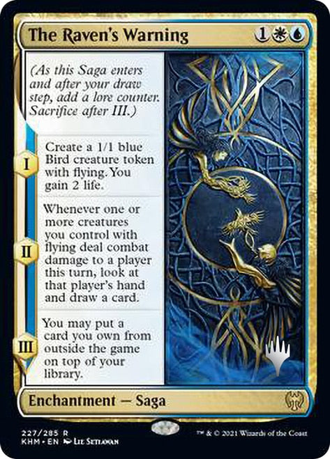 The Raven's Warning (Promo Pack) [Kaldheim Promos] | Gate City Games LLC