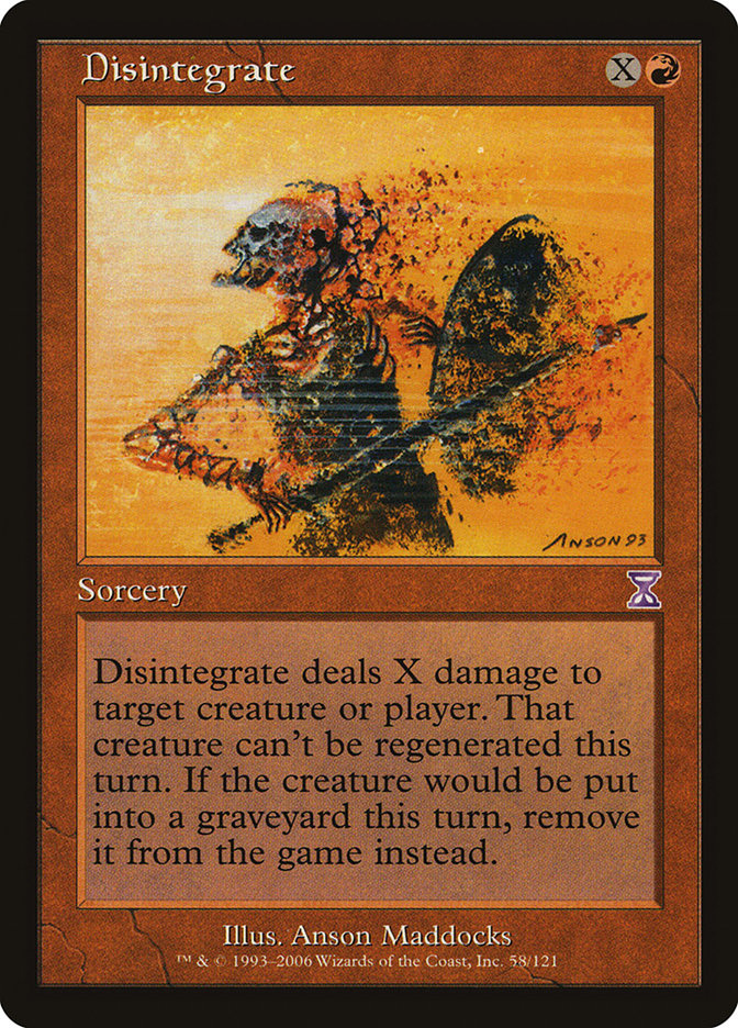 Disintegrate [Time Spiral Timeshifted] | Gate City Games LLC